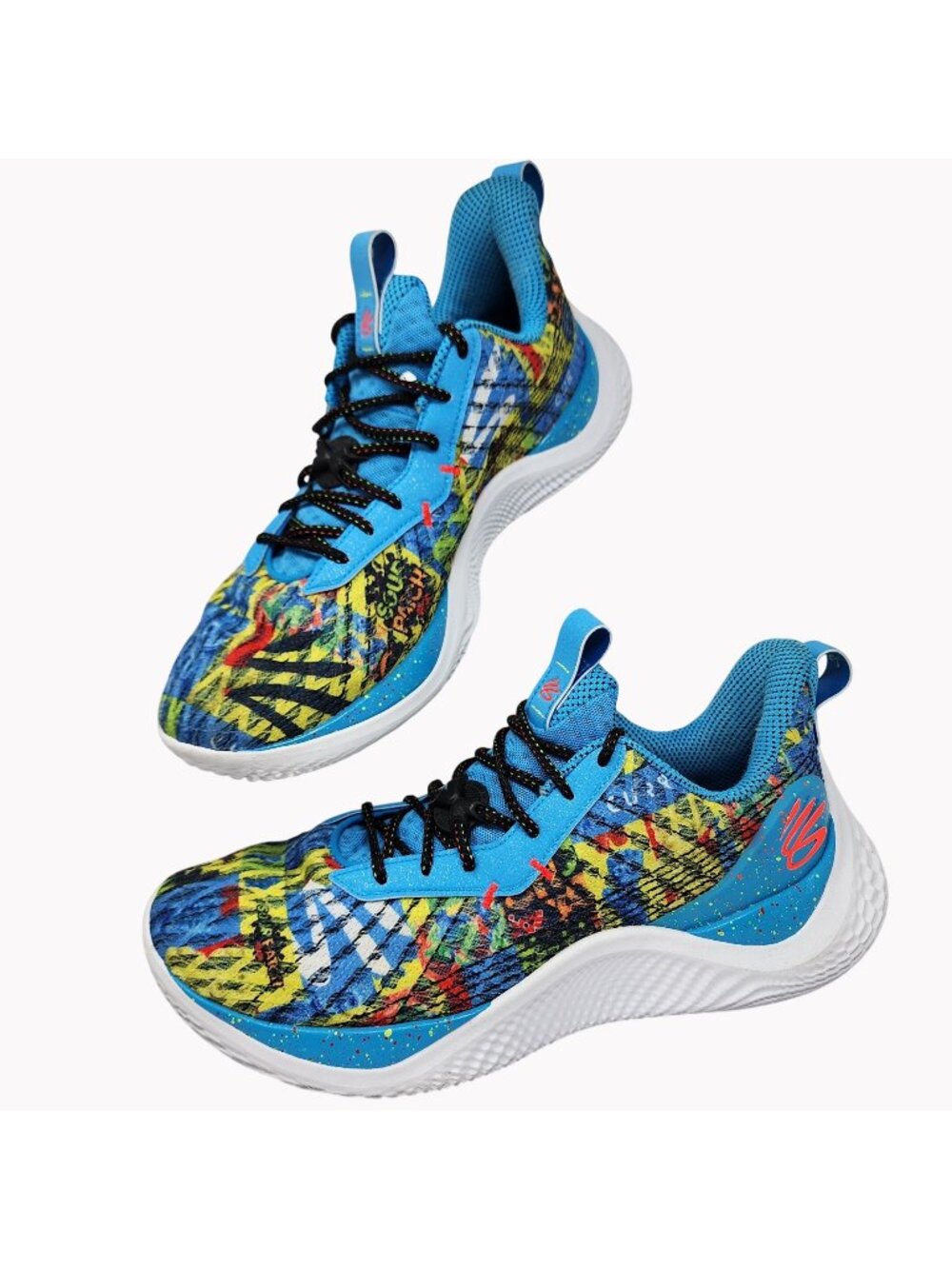Under Armour Curry Flow 10 Mens size 14 Sour Patch Kids Basketball Shoes